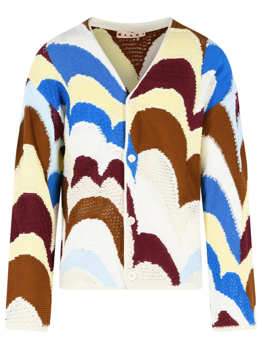 Marni Multicolor Cotton Cardigan