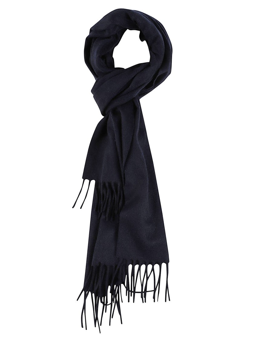 Lardini Long Cashmere-Blend Fringed Scarf