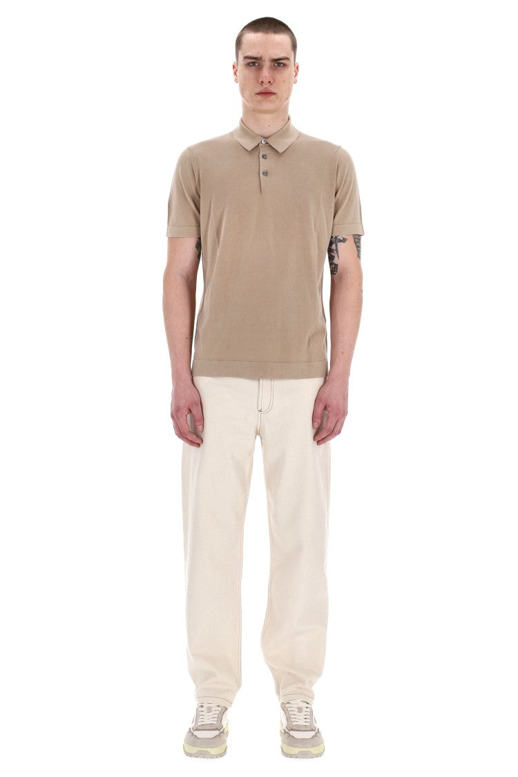 Drumohr Frosted Superlight Cotton Polo