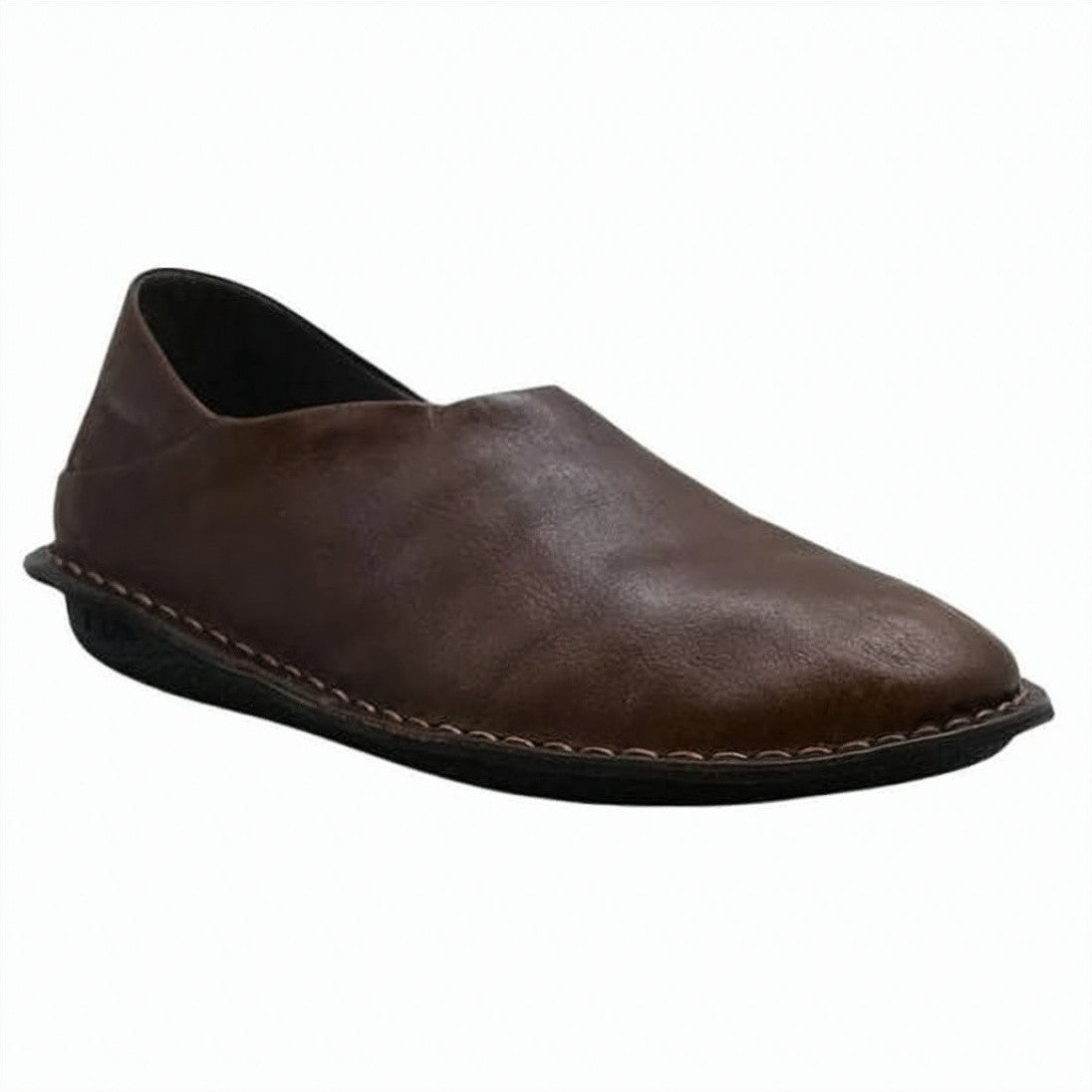 Other Brands Dark Brown Slip-On Sneakers With Comfortable Fit