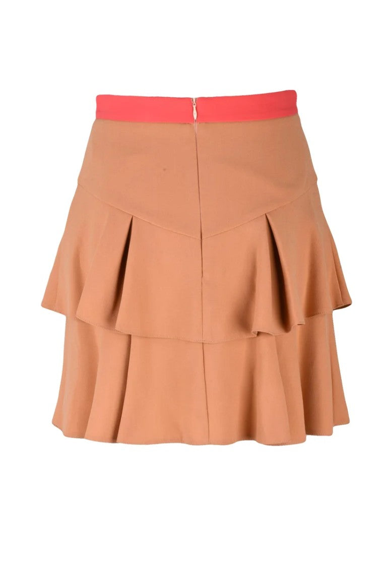 Elisabetta Franchi Mini Flared Skirt - Red