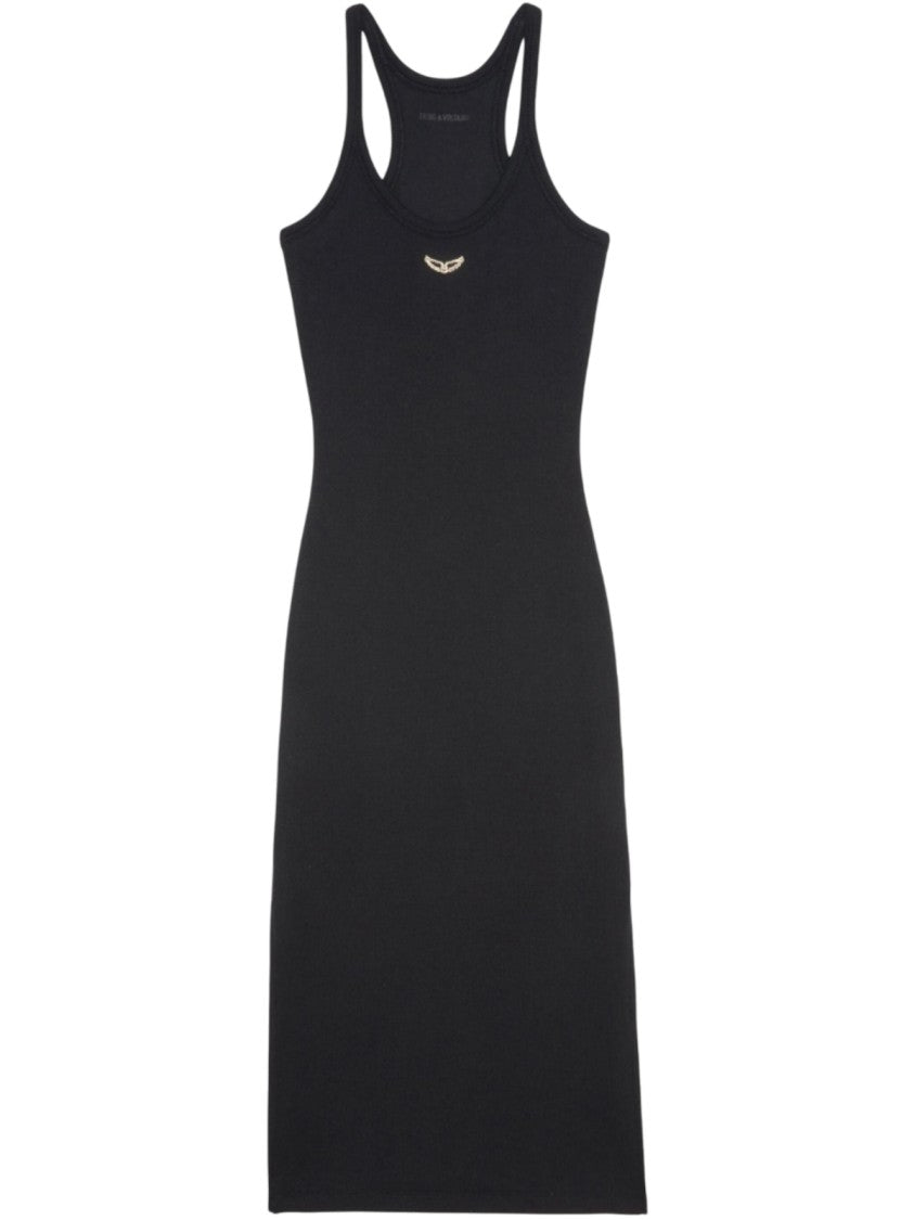 Zadig & Voltaire Fitted Black Midi Dress