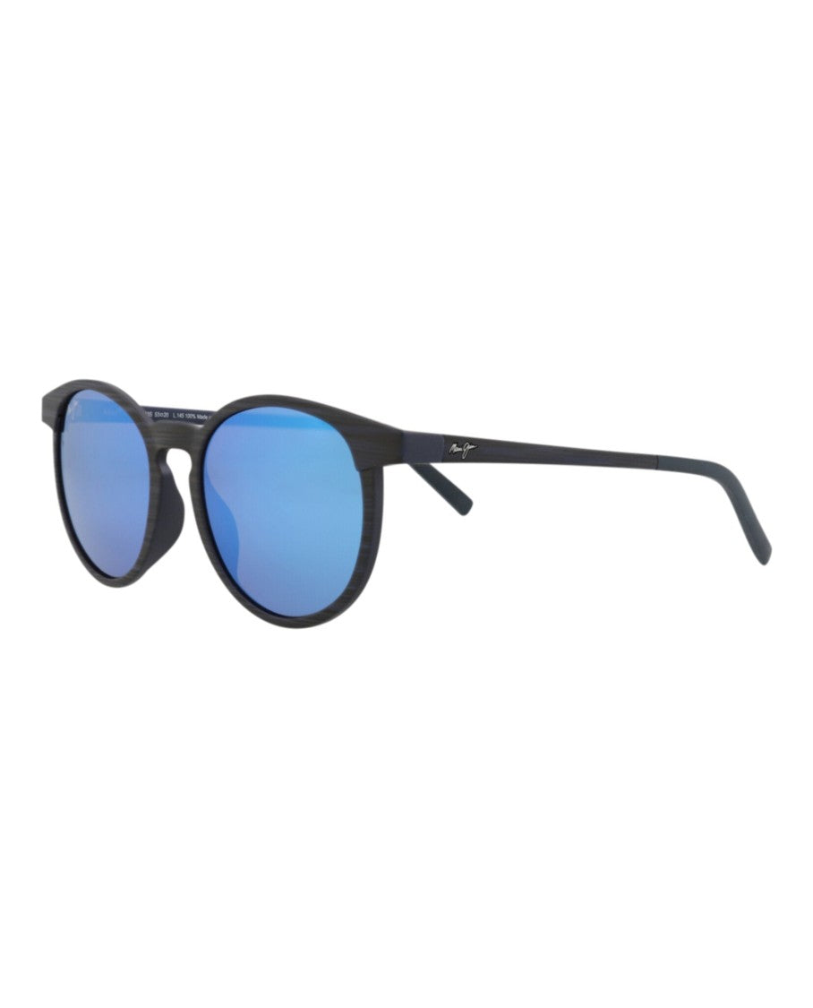 Maui Jim Round-Frame Injected Carbon Sunglasses