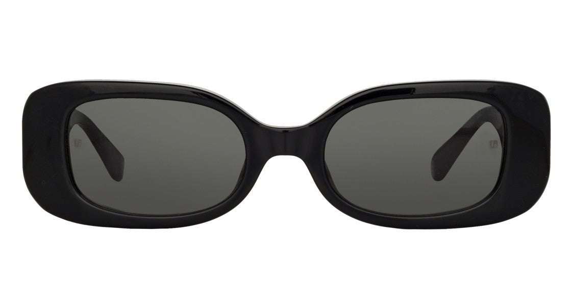 Linda Farrow Lfl Oversized Square Sunglasses With Gold Detail