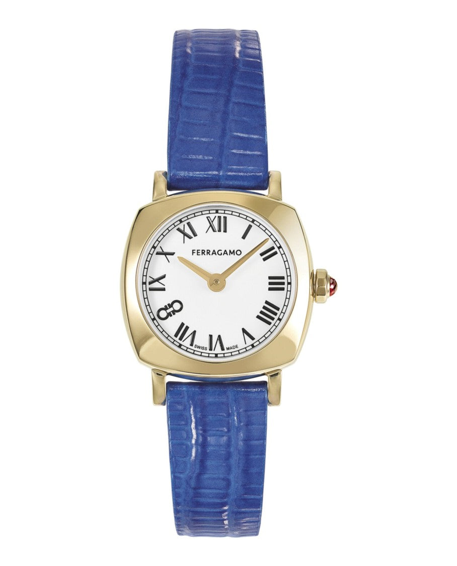 Ferragamo Soft Square Leather Watch