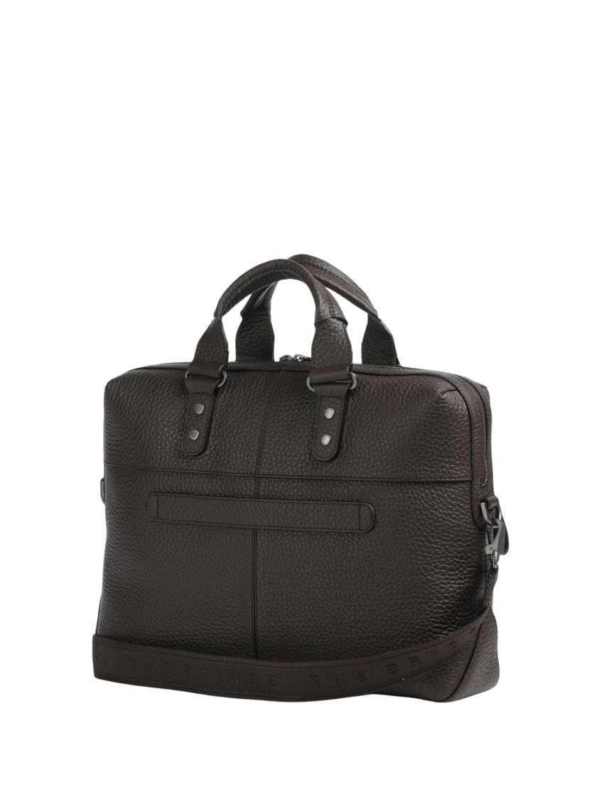 The Bridge Structured Grained Calf Leather Shoulder Bag