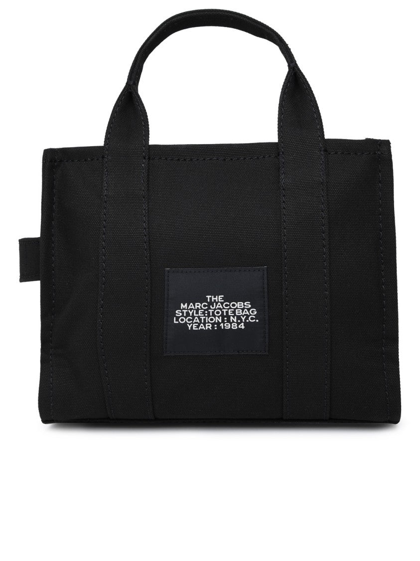 Marc Jacobs Black Cotton Canvas Small Tote Bag