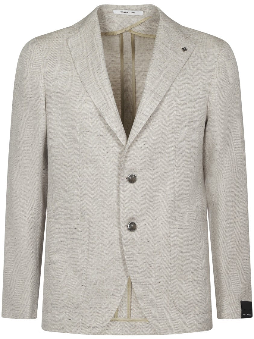 Tagliatore Tailored Jacket With Notch Lapel