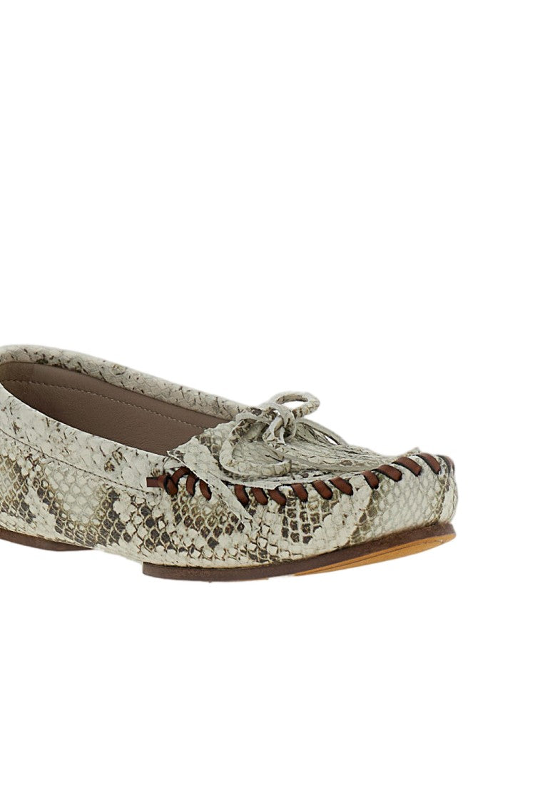 Paris Texas Indiana Python-Effect Loafers