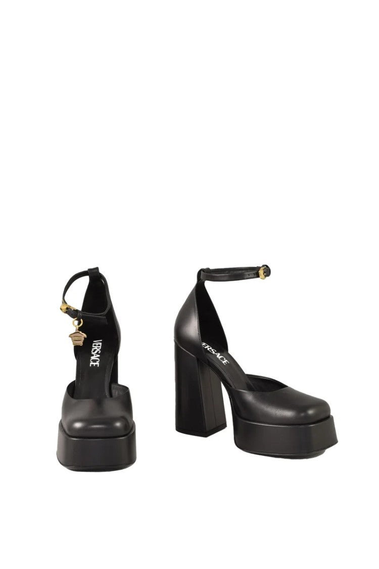 Versace Collection Leather Pumps - Black