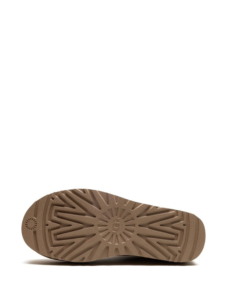 Ugg Beige Classic Ultra Mini Suede Ankle Boots