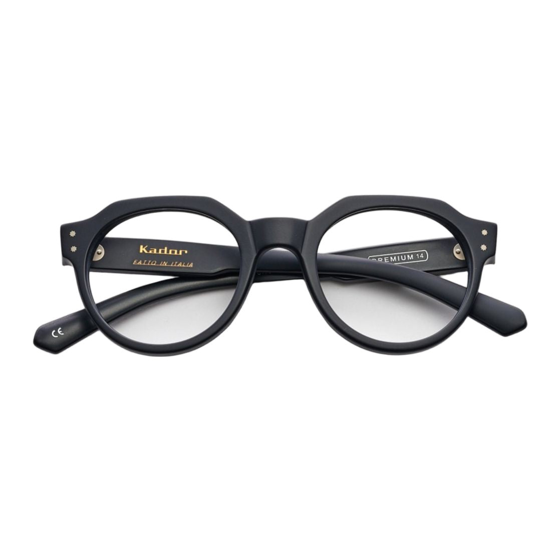Kador Premium 14 Bold Round Frame Sunglasses With Angular Bridge