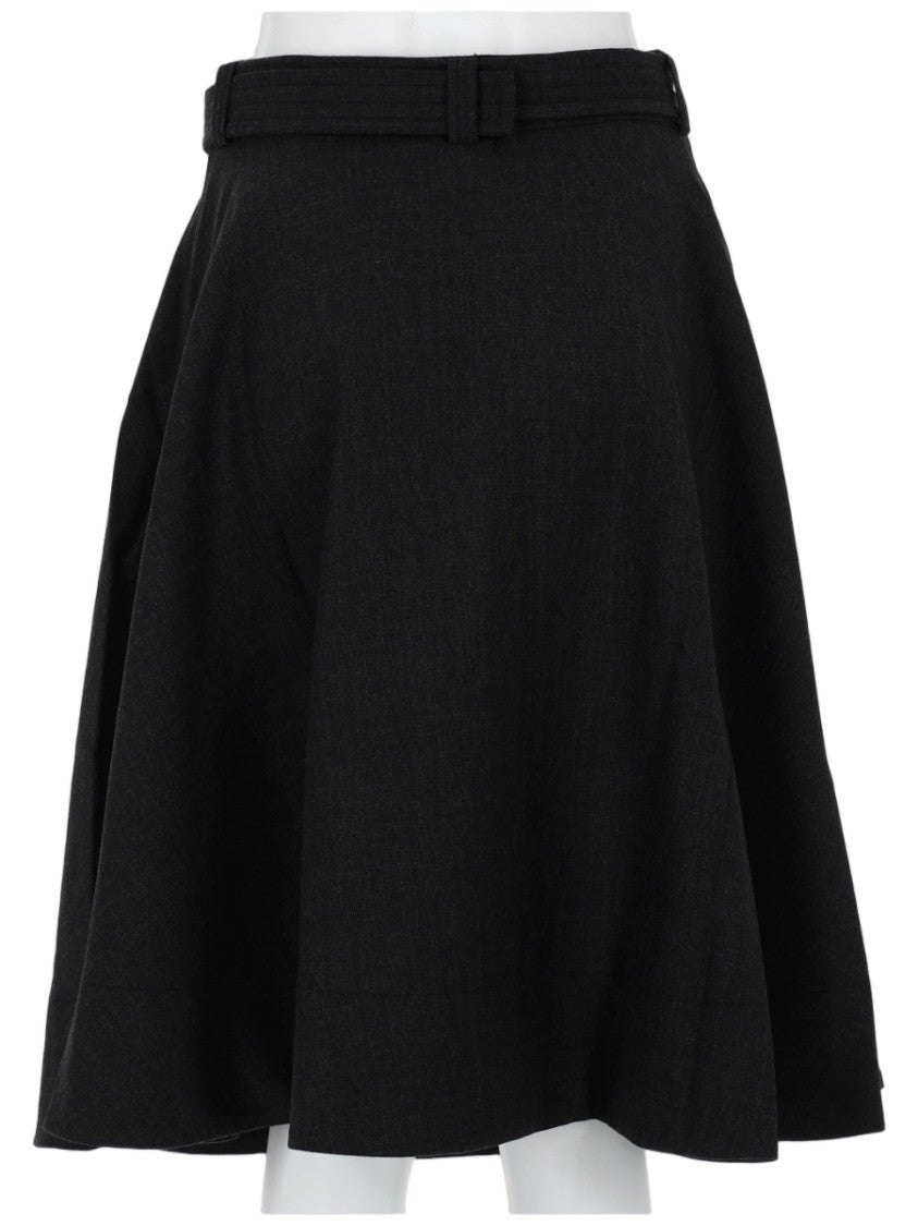Ganni Recycled Polyester Wrap Buckle Mini Skirt