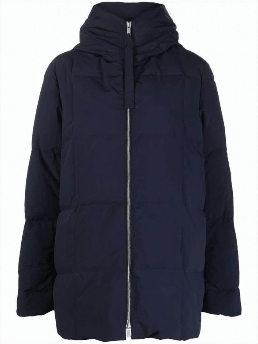 Jil Sander Boxy Oversized Quilted Padded Jacket With High Collar