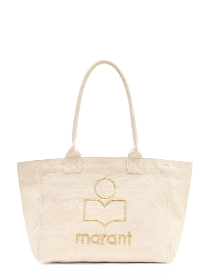 Isabel Marant Yenky Zipped-Gf Embroidered Cotton Tote Bag