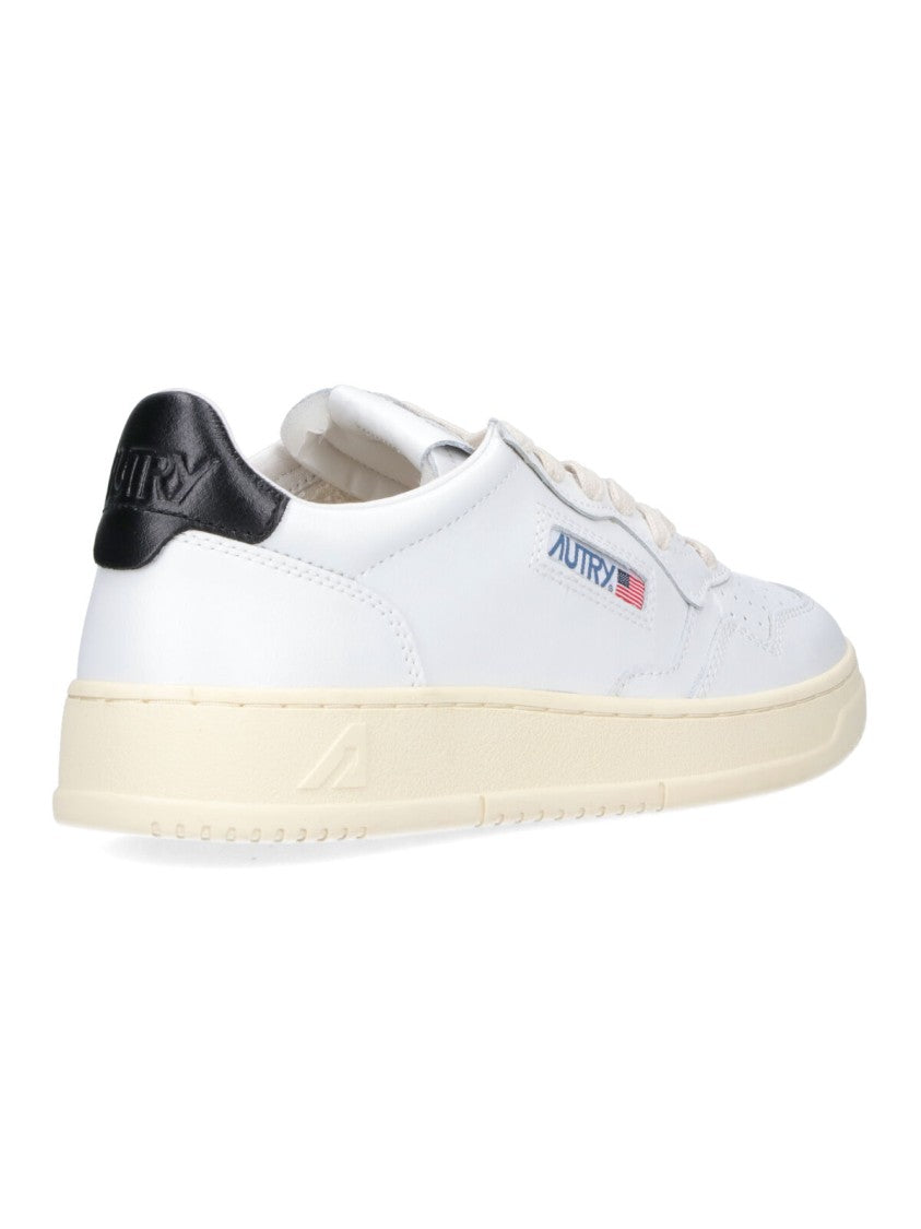Autry White Medalist Low Leather Sneakers