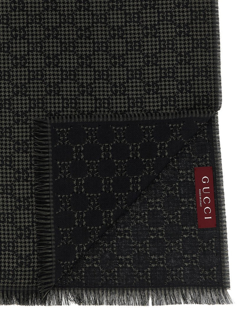 Gucci Double-Faced Wool And Silk Scarf
