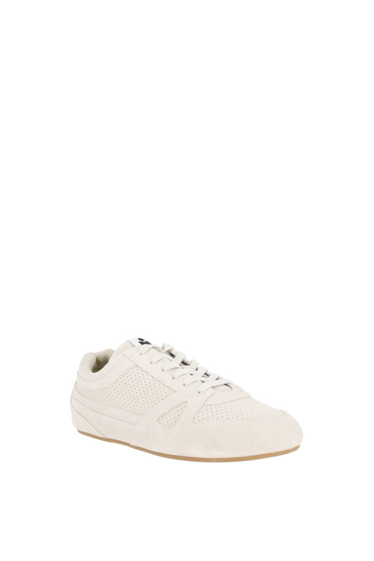 Isabel Marant Sennyh Perforated Suede Low-Top Sneakers