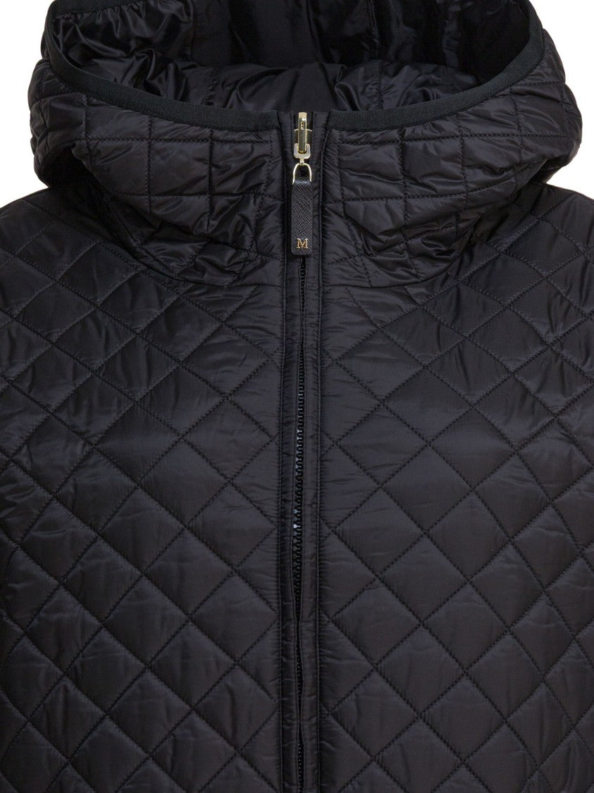 Max Mara Reversible Padded Coat With High Collar