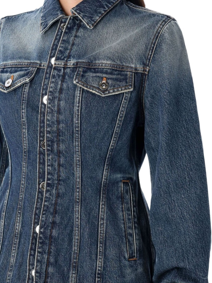 Jean Paul Gaultier Blue Balloon Sleeve Denim Jacket