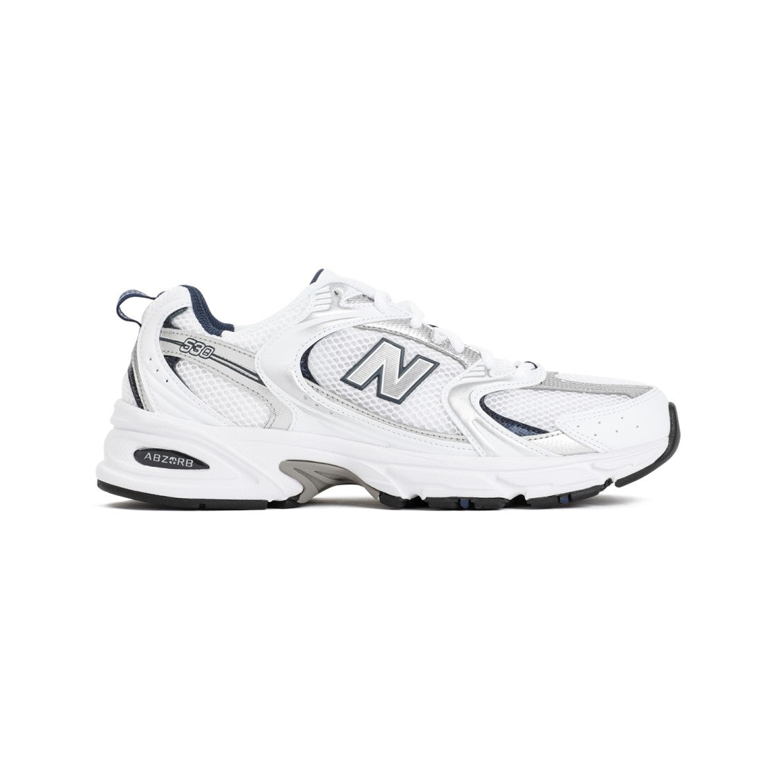 New Balance Almond-Round Toe Sneakers With Leather