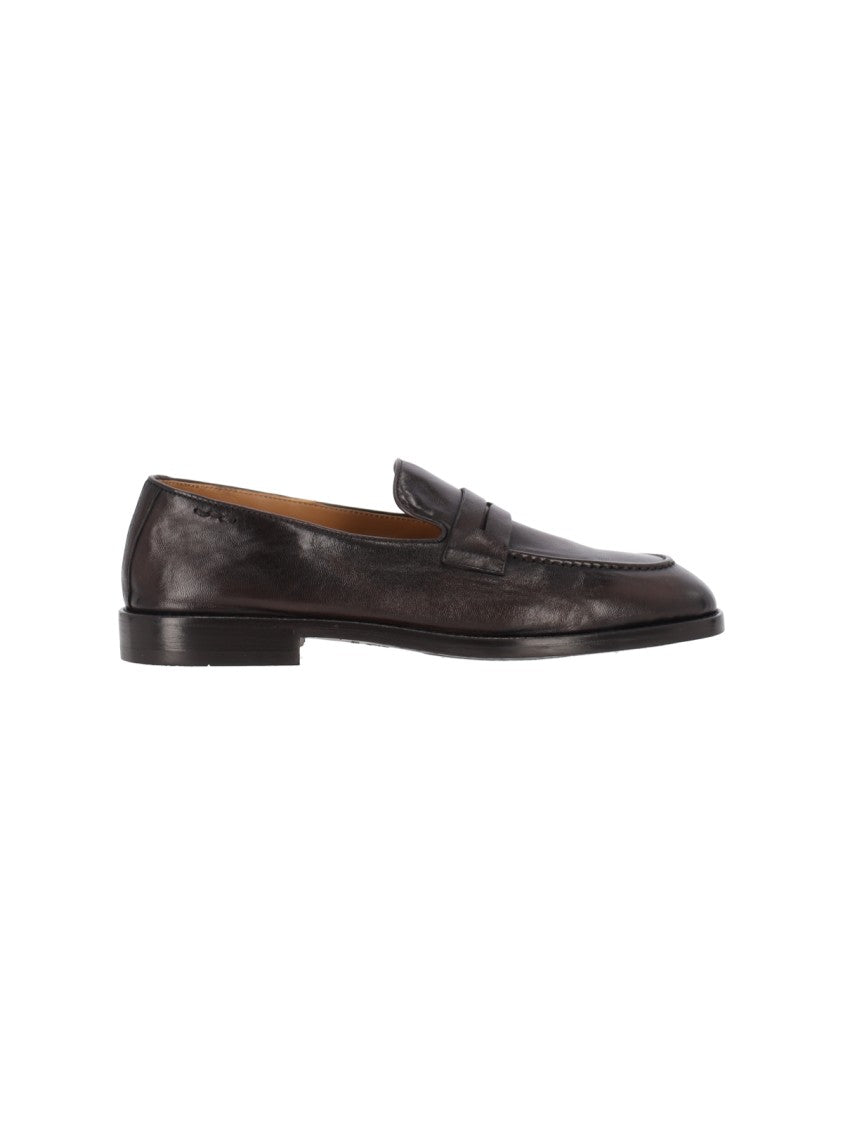Alexander Hotto Dark Brown Leather Loafers
