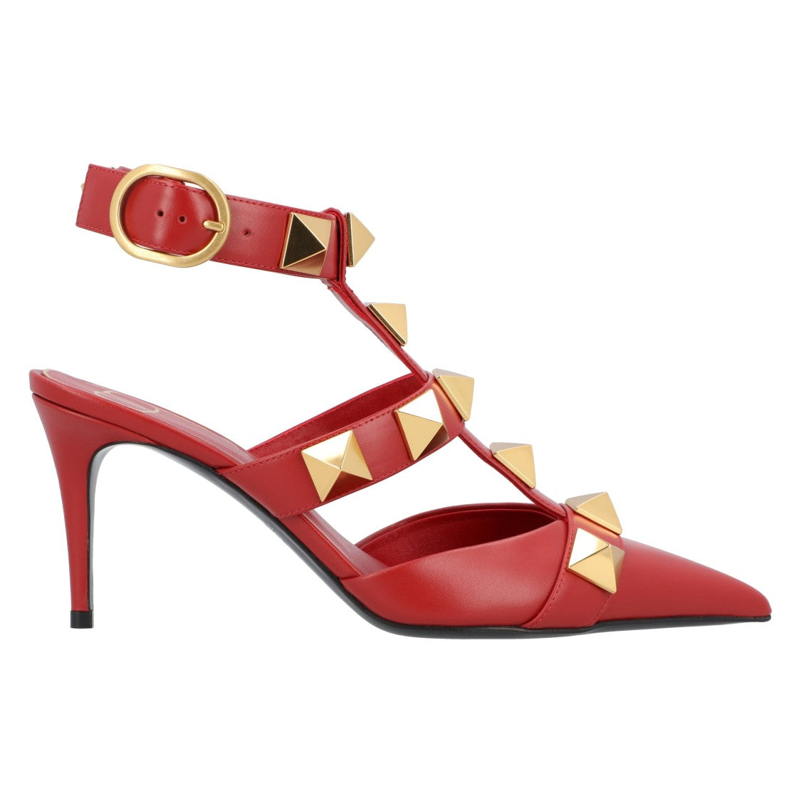 Valentino Roman Stud Pumps 80Mm Red
