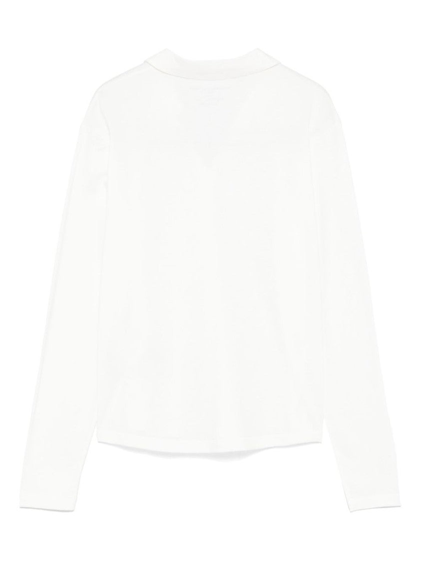 Majestic Filatures Long-Sleeved White Shirt With Classic Collar