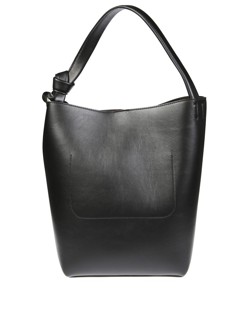 J. W. Anderson Black Leather Shoulder Bag With Adjustable Strap