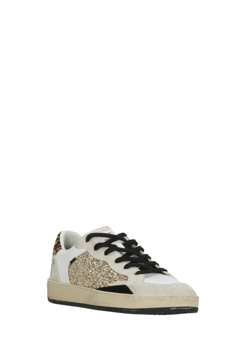 Crime London White Chelsea Glitter Details Sneakers
