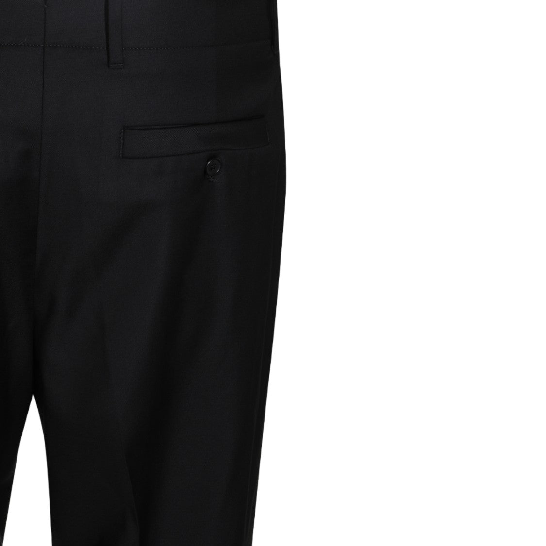 Incotex Black Flat-Front Tailored Straight-Leg Pants