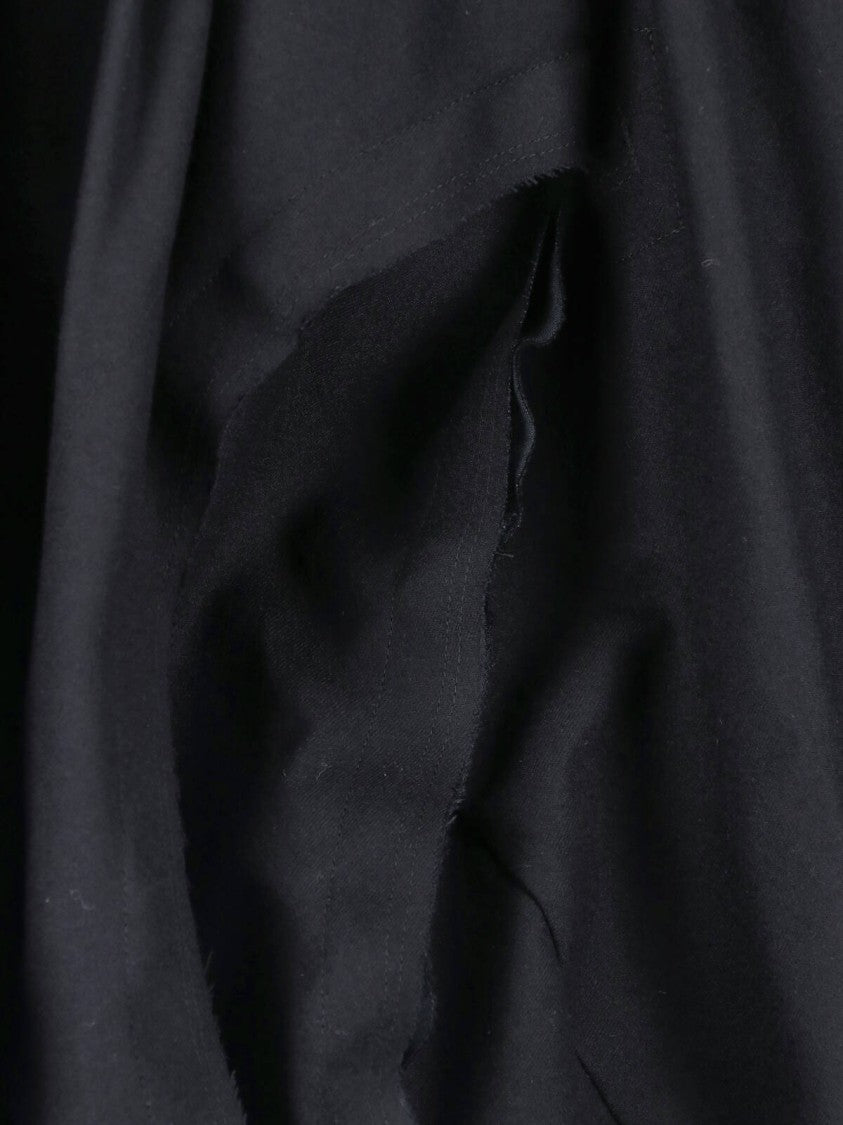 Cdgcdg Black Gathered Draped Sculptural Skirt