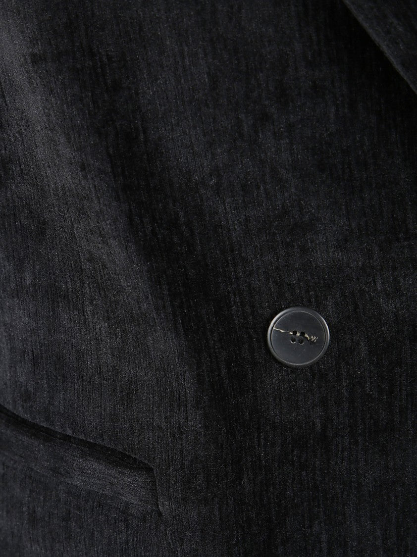 Forte Forte Tailored Jacket With Double-Button Front And Textured Fabric