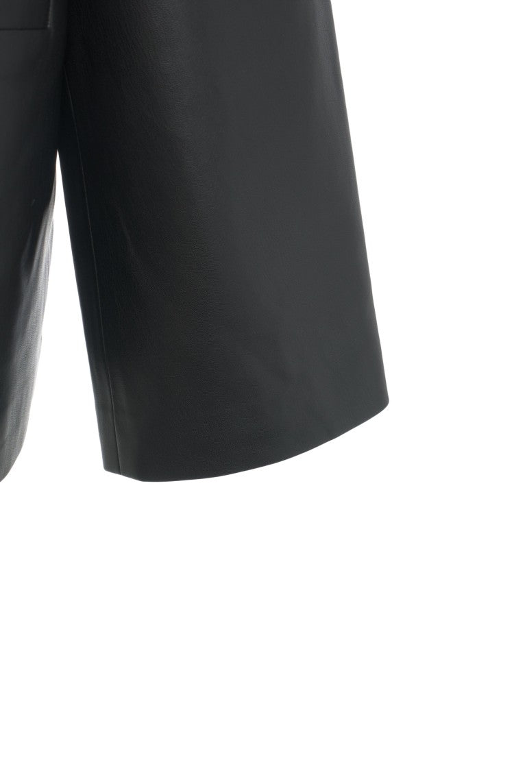 Viktoria Chan Asymmetric Leather Jacket With Innovative Design And Relaxed Fit