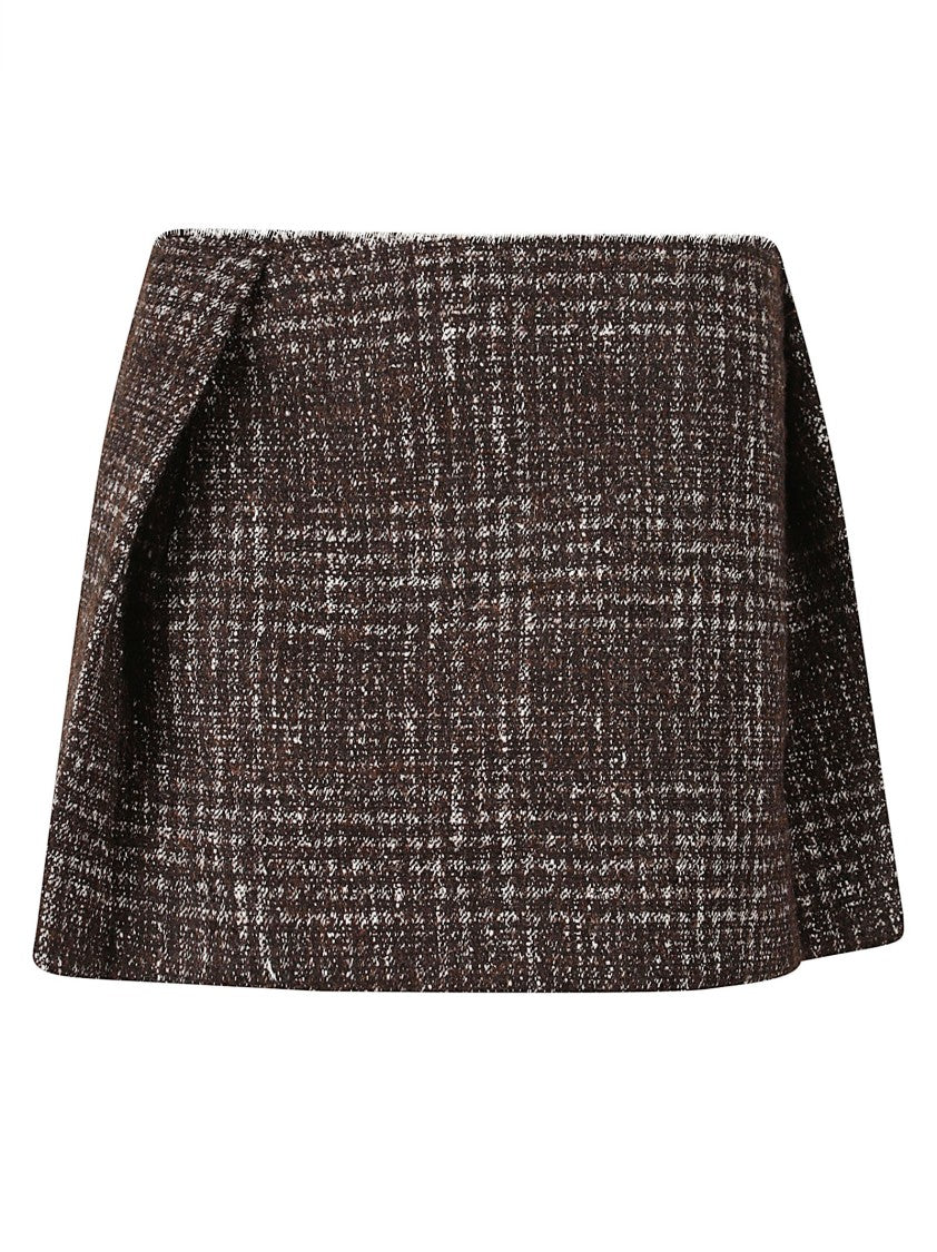 Iro Mini Skirt With Tailored Fit And Side Slit Detail