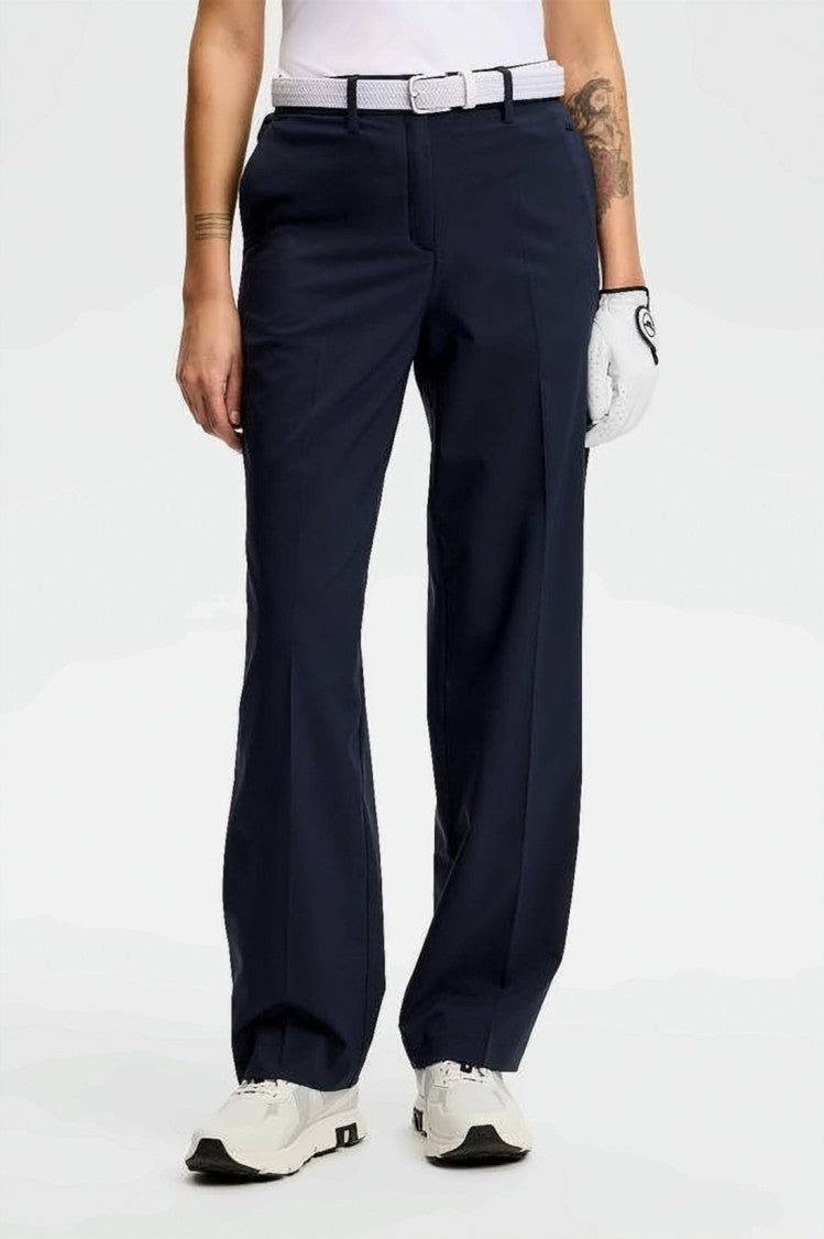 J Lindeberg Wide-Leg Tailored Pants With High Waist