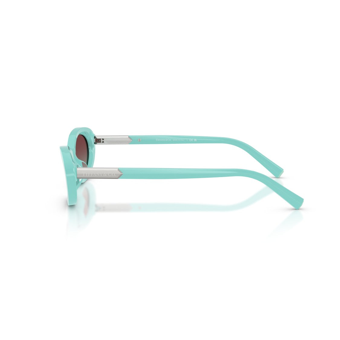 Tiffany & Co. 0Tf4250 Oval Acetate Sunglasses In Light Turquoise