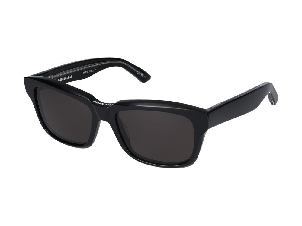 Balenciaga Black Bb0346s Acetate Bold Oversized Square Frame Sunglasses