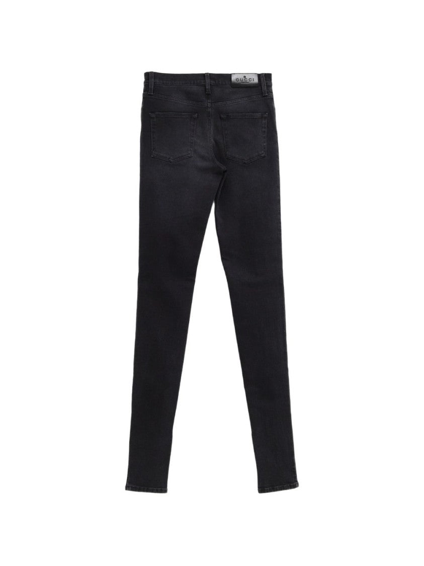 Gucci Slim Tapered Classic Five-Pocket Black Jeans