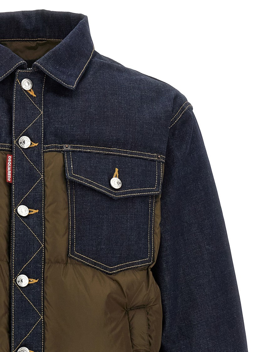 Dsquared2 Hybrid Puffer-Jeans Jacket