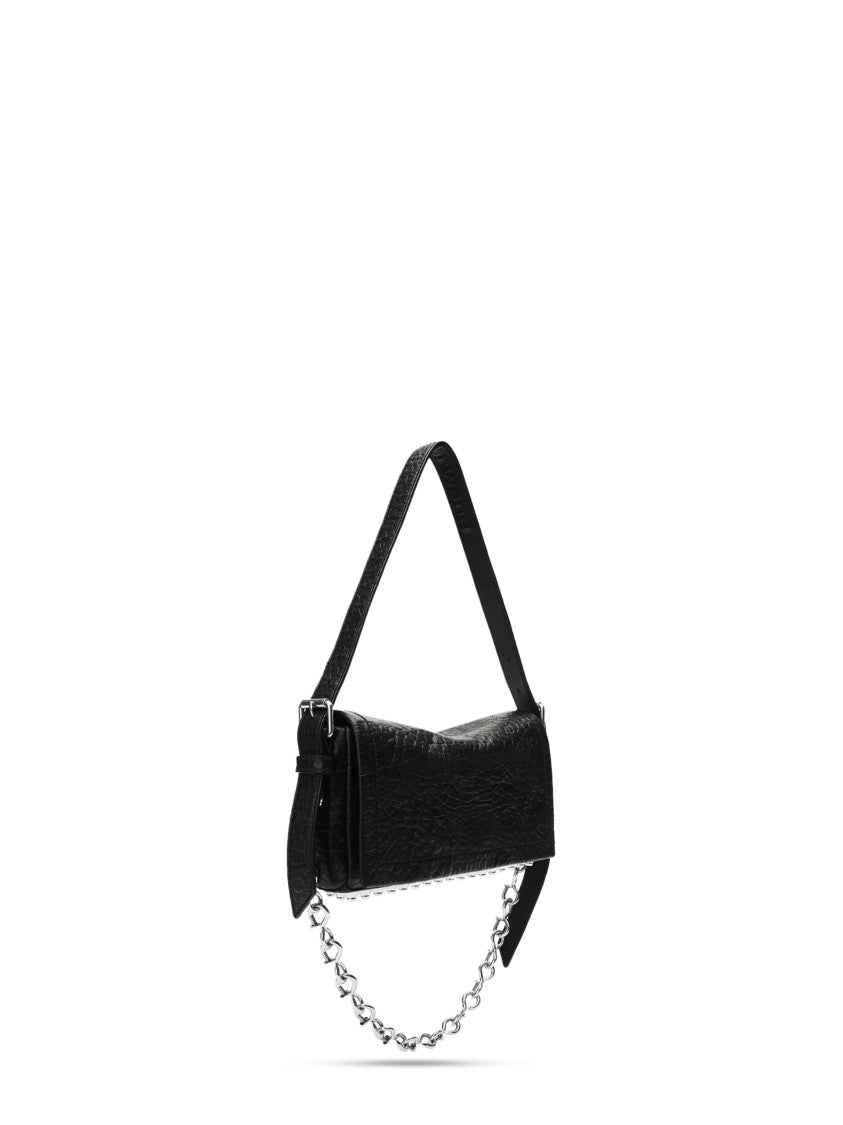 Alexander Wang Crushed Texture Slim Flap Bag With Contemporary Flair