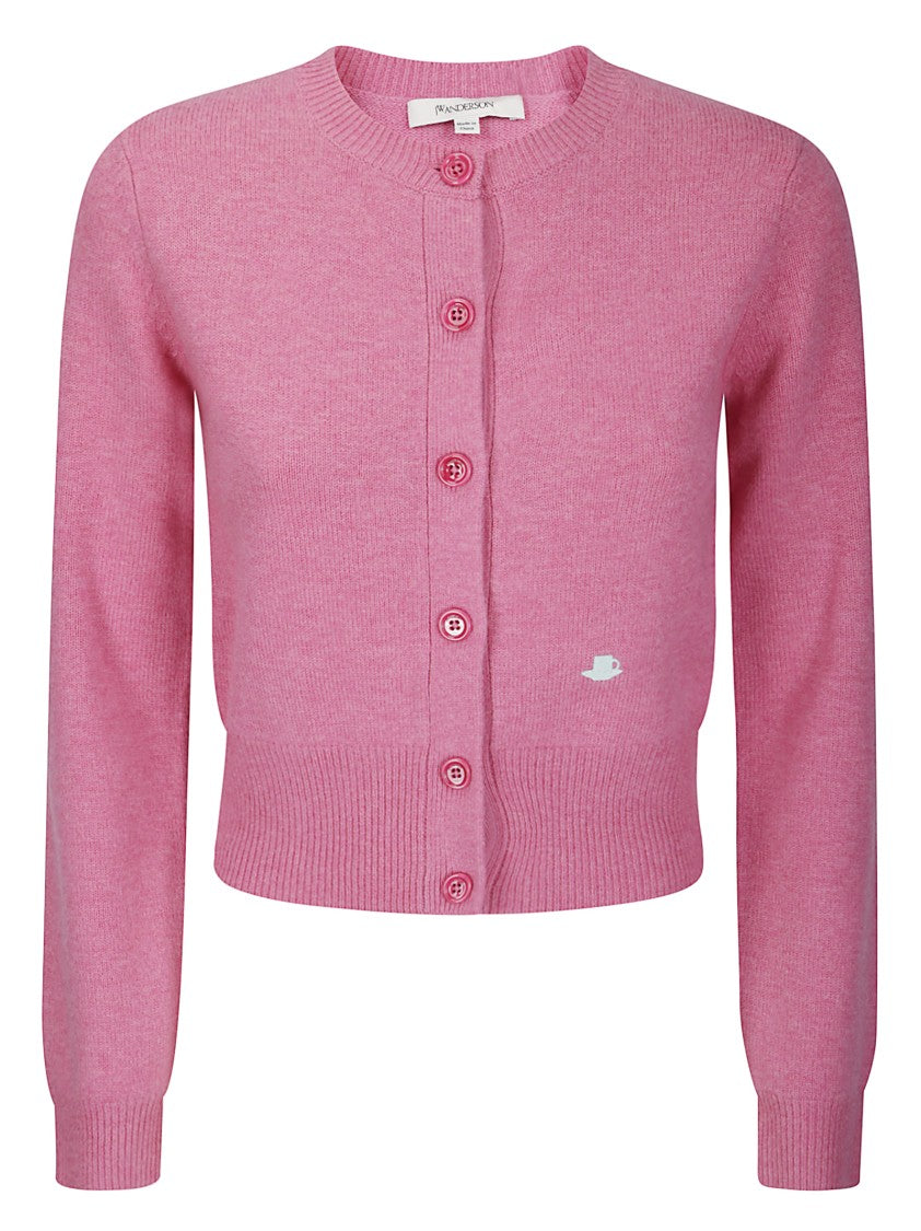 J. W. Anderson Contrast Embroidery Cardigan