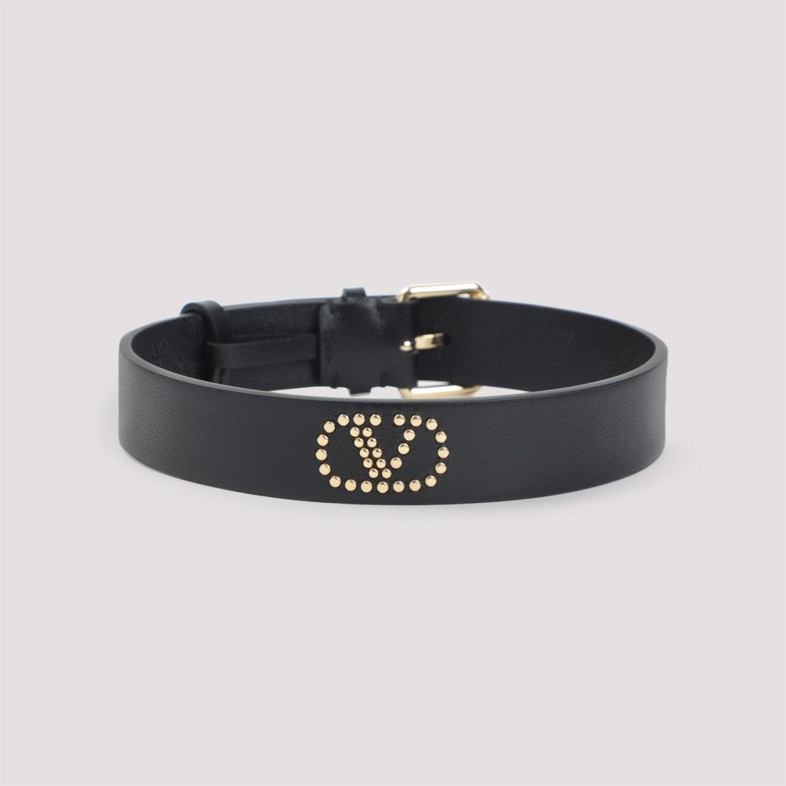 Valentino Garavani Black Leather Necklace