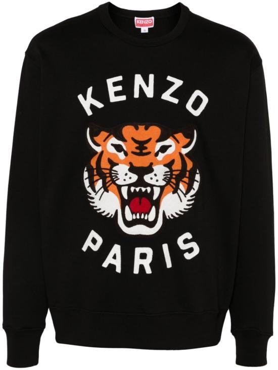 Kenzo Graphic Tiger-Print Long-Sleeve Kenzo T-Shirt