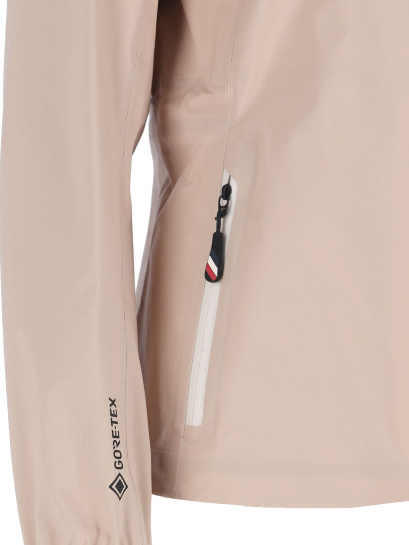 Moncler Grenoble "Valles" Zip Jacket, In Beige Nylon