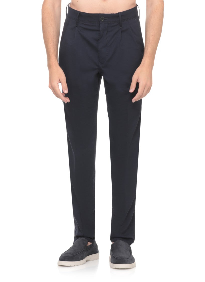 Incotex Blue Zip Fastening Formal Pants