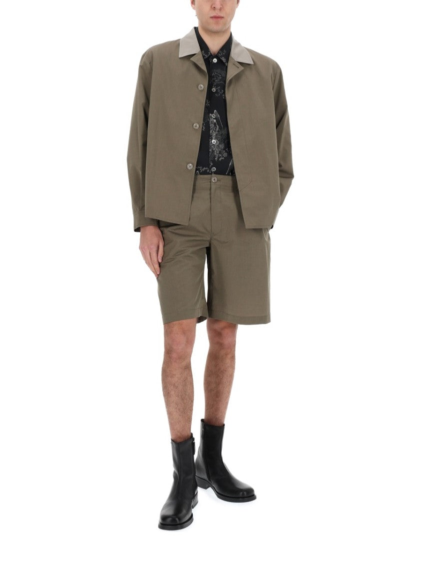 Our Legacy Pack Contemporary Boxy Contrasting Collar Wool Jacket
