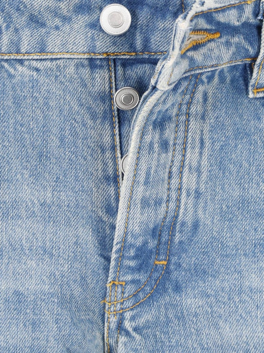 Jeanerica High-Waisted Flared Jeans With Vintage Wash