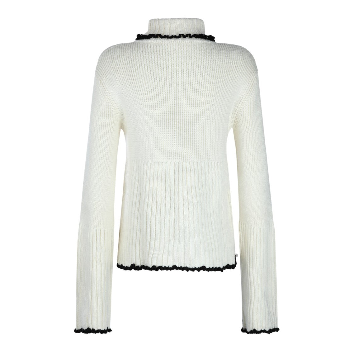 Jil Sander Ribbed Knit Sweater With Turtleneck