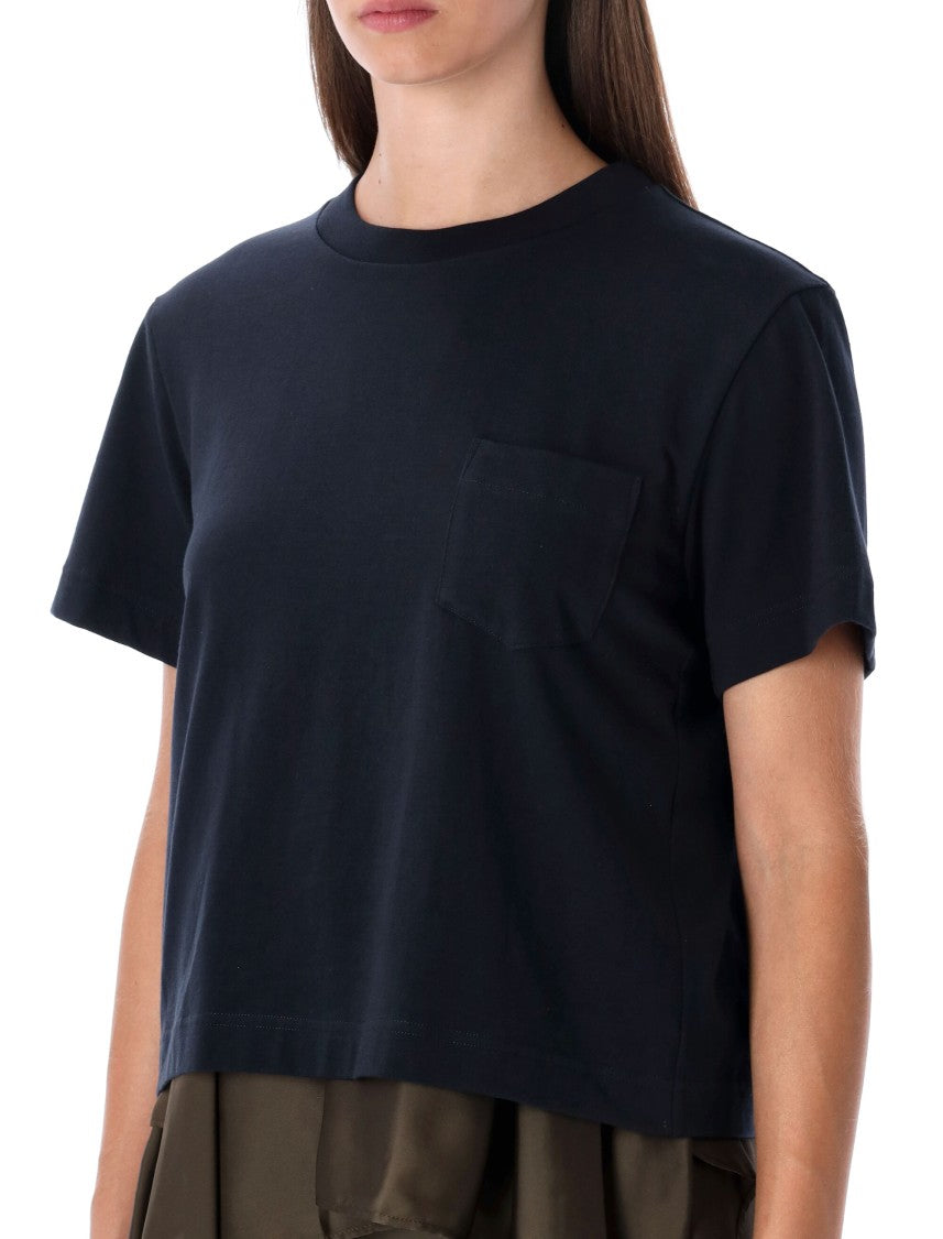 Sacai T-Shirt With Voile Back Insert